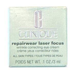 Clinique Repairwear Laser Focus Wrinkle Correcting Eye Cream .1 Oz / 3 Ml
